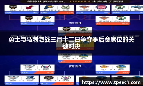 勇士与马刺激战三月十二日争夺季后赛席位的关键对决